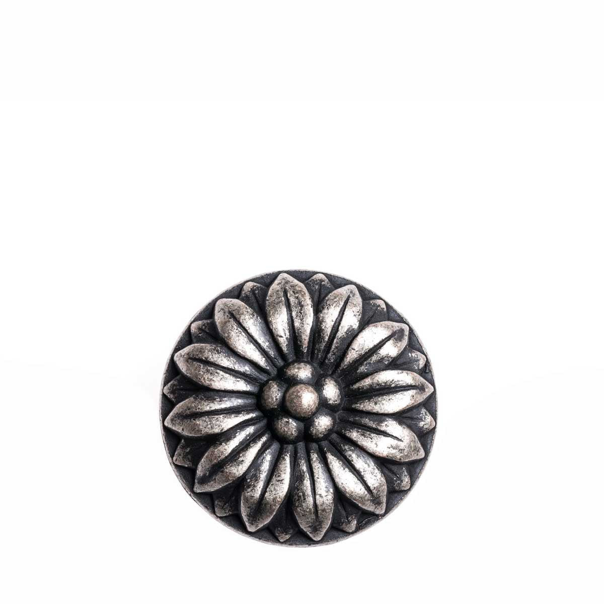Round Flower - Pewter