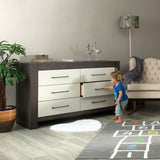 Luxury Nursery Double Dresser Solid Wood Non-Toxic Finish