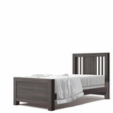 Oil Gray Twin Bed Solid Furniture Luxury