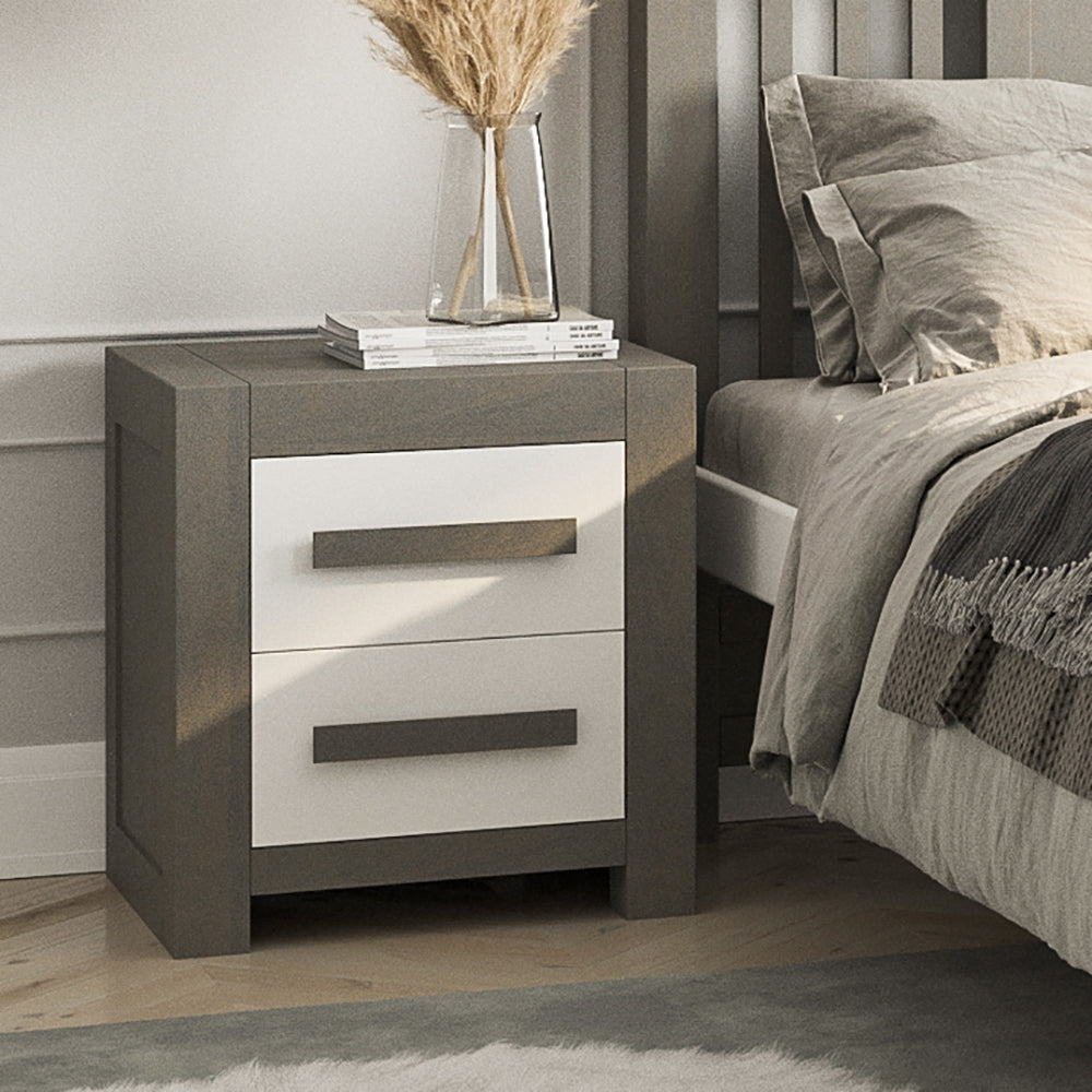 Solid Wood Nightstand Luxury Furniture