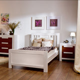 Luxury Bedroom Furniture Twin Bed Solid Wood Made in Europe