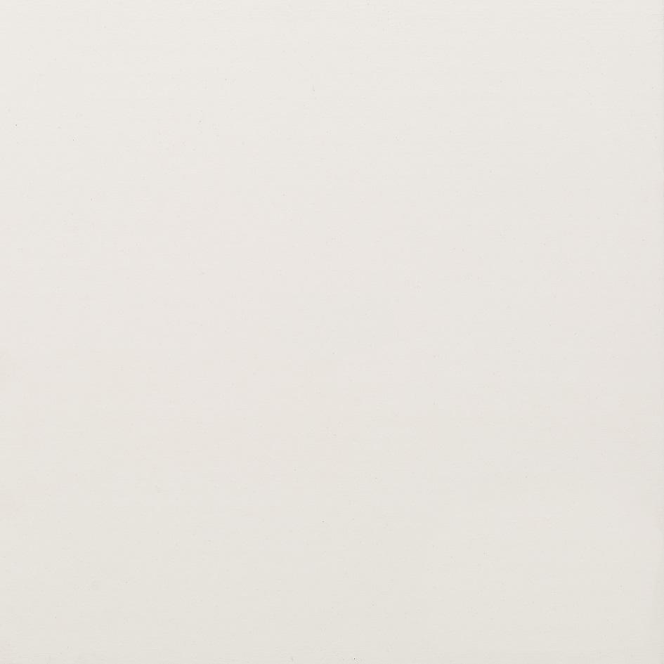 A plain white finish sample card for Bianco Satinato furniture stain or paint.