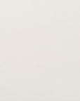 A plain white finish sample card for Bianco Satinato furniture stain or paint.