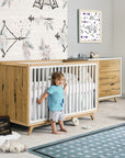 Uptown Crib showing White Oak grain