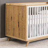 White Oak Sample on Uptown Classic Crib